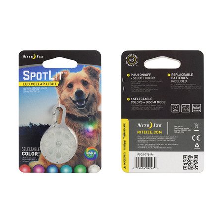 Nite Ize - SpotLit™ Collar Light - Disc-O Select™ - PSGS-07S-R6