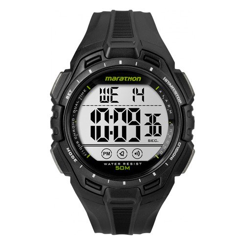 Timex - Zegarek cyfrowy Marathon - Czarny - TW5K94800
